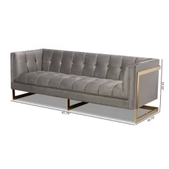 Ambra Velvet Sofa - Baxton Studio 21 Ambra Velvet Sofa - Baxton Studio -Furniture Specialty Store GUEST 11eb148f 8fba 43e5 a68c b83310eba883