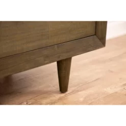 6pc Aurora Mid-Century Brown Bedroom Set With Upholstered Bed - Abbyson Living -Furniture Specialty Store GUEST 1283677e 46a9 4293 8b6e d753d5288f9f