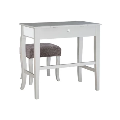 Harper Vanity Set Silver - Linon 8 Harper Vanity Set Silver - Linon - Image 6