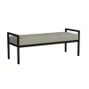 Modern Metal Bench Fawn Velvet - HomePop -Furniture Specialty Store GUEST 13d709f6 242b 4ecc bfab 8def0b9e5196