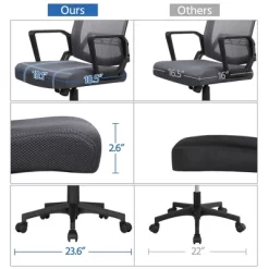 Yaheetech Adjustable Mid-Back Office Chair Computer Chair With Wheels 17 Yaheetech Adjustable Mid-Back Office Chair Computer Chair With Wheels -Furniture Specialty Store GUEST 153589e5 0249 4df5 92e5 5f6d101476ff