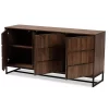 Neil Wood And Metal Dining Room Buffet Brown/Black - Baxton Studio -Furniture Specialty Store GUEST 165cc4d2 cd8b 4671 89d5 8c5e61ba52bb