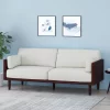 Sofia Mid-Century Modern Upholstered 3 Seater Sofa - Christopher Knight Home -Furniture Specialty Store GUEST 16da5a6b 6ca0 4abc bcb8 a59c48a64d7b