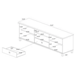 Unna Wood 2 Door TV Stand For TVs Up To 65" Oak Brown/Black - Baxton Studio -Furniture Specialty Store GUEST 1796c9ba f0b2 4597 8444 a386224141b9