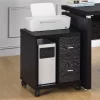 Russell 2 Drawer Mobile CPU Stand With Caster Wheels - Coaster -Furniture Specialty Store GUEST 17ded084 ac52 45c2 9b5f 4a73596889e5