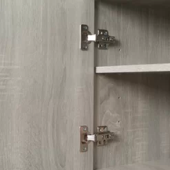 HOMCOM 72" Kitchen Buffet With Hutch, Freestanding Pantry Cupboard With Utility Drawer, 2 Door Cabinets And Countertop, Grey Wood Grain -Furniture Specialty Store GUEST 1805ae92 5e0b 4a22 89ef 02ef16d93602