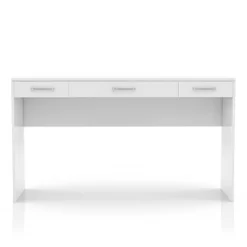 2pc Grayde 3 Drawer Vanity Table And Mirror Set With Bulbs And USB Ports Luminous White - MiBasics -Furniture Specialty Store GUEST 183b4dab 9e54 4c81 ad3b e4fbc159dc59