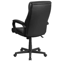Flash Furniture Raya High Back Black LeatherSoft Executive Swivel Office Chair With Slight Mesh Accent And Arms -Furniture Specialty Store GUEST 18a80ea5 9116 4ff9 9c2b 1d1441efe8f0