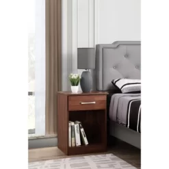 Passion Furniture Lindsey 1-Drawer Nightstand (24 In. H X 16 In. W X 18 In. D) -Furniture Specialty Store GUEST 18df09be cdd0 48c8 911b f3f6fee52f1b