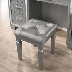 2pc Mallery Vanity Set With Stool Silver - HOMES: Inside + Out 15 2pc Mallery Vanity Set With Stool Silver - HOMES: Inside + Out -Furniture Specialty Store GUEST 190e5ec9 42ea 460d aba1 865a4294e454