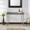 Sbragia Geometric Metal Legs Console Table Faux Marble - HOMES: Inside + Out 1 Sbragia Geometric Metal Legs Console Table Faux Marble - HOMES: Inside + Out -Furniture Specialty Store GUEST 19b333c0 3957 418d b672 55187155be6b