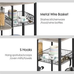 Yaheetech 4-Tier 55" Kitchen Baker's Rack With Power Outlet -Furniture Specialty Store GUEST 1ae88d52 0df8 44af 9ab5 9890b07d9adb