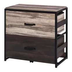 Vinsetto Office File Cabinet W/ 2 Large Drawers And Adjustable Metal Hanging Bars For A4 Letter And Legal Sized Files, Storage Organizer, Brown/Black -Furniture Specialty Store GUEST 1b043b65 de91 44fd 824a 0bdb152c7495