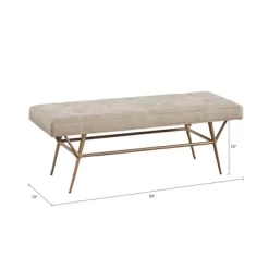 Tinsley Accent Bench Light Tan - Martha Stewart -Furniture Specialty Store GUEST 1b0792a4 7ee2 4130 979f 7da6985b747e