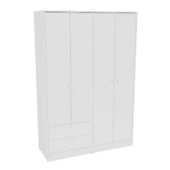 Denmark 4 Door 2 Drawer Wardrobe - Polifurniture -Furniture Specialty Store GUEST 1ca0fde9 6b9b 40ef 9a78 1bf89a7920c8