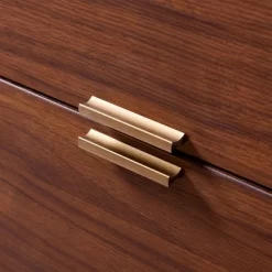 Ashton Sideboard With Faux Marble Top Walnut - Teamson Home -Furniture Specialty Store GUEST 1cad40f2 bdec 4dcd 8078 59bfecdfa641