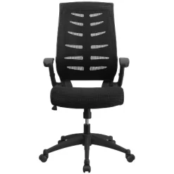 Emma And Oliver High Back Black Mesh Swivel Ergonomic Office Chair With Adjustable Flip-Up Arms -Furniture Specialty Store GUEST 1ce91668 7089 4a0e 8b55 f3f2c8b2ed5e
