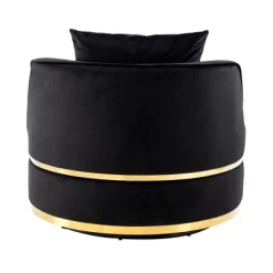 360 Degree Swivel Accent Chair, Velvet Upholstered Barrel Chair With Cushion-ModernLuxe -Furniture Specialty Store GUEST 1d5aa665 12b3 47a4 b140 31388166113a