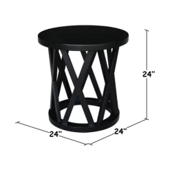 24" Ceylon Round End Table - International Concepts -Furniture Specialty Store GUEST 1da0c70b f486 492c 9ca6 293f67e43b7a