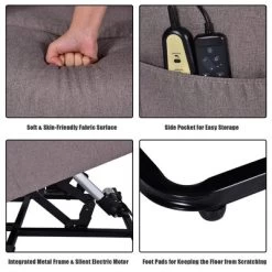 Costway Electric Power Lift Massage Chair Recliner Sofa Fabric Padded Seat Home Beige -Furniture Specialty Store GUEST 1dd09f13 f2a1 42e9 ab27 d4b0609c2bf3