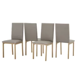 Set Of 4 Devoe Metal Upholstered Dining Chairs - Inspire Q -Furniture Specialty Store GUEST 1ee9416c 6496 4346 a944 337393a6c27e