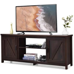Costway 59'' TV Stand Media Console Center W/ Storage Cabinet For 65'' TV NaturalBlackCoffee -Furniture Specialty Store GUEST 1ee94f25 79c7 4ec0 8e3d c9806be51d2a