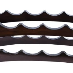 BIRDROCK HOME Stackable Wood Bottle Rack - 2 Wooden Wave Bars - Set Of 2-12 Bottle - Espresso -Furniture Specialty Store GUEST 1f5bdec5 2114 4af1 a4d5 91e0d11a0bae