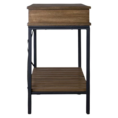 Newcastle Wood And Metal Console Table Criss-Cross - Baxton Studio 3 Newcastle Wood And Metal Console Table Criss-Cross - Baxton Studio
