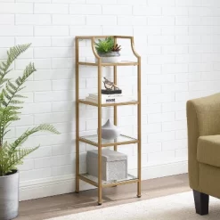 40" Aimee Short Etagere Gold - Crosley -Furniture Specialty Store GUEST 20e82ed6 66df 45a4 9a83 5164775e289a