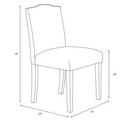 Alex Camel Back Dining Chair In Damask - Skyline Furniture -Furniture Specialty Store GUEST 20fbe646 3d84 4aac 9768 6014d8c3ddeb