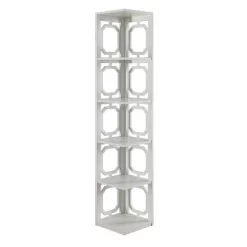 63.75" Omega 5 Tier Corner Bookcase - Breighton Home -Furniture Specialty Store GUEST 2127b1a3 7257 4fb0 a770 df359252fc27