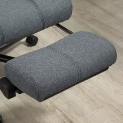 Vinsetto Executive Linen-Feel Fabric Office Chair High Back Swivel Task Chair With Adjustable Height Upholstered Retractable Footrest, Headrest And Padded Armrest -Furniture Specialty Store GUEST 21ec6845 edbd 4006 ad34 7a946087ae96
