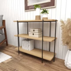 Contemporary Metal Console Table - Olivia & May -Furniture Specialty Store GUEST 22dbfc9d f81f 449e a331 eccb4bc7cb32