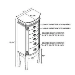 Verona Italian Influenced Jewelry Armoire Espresso - Powell Company -Furniture Specialty Store GUEST 254a7cab 2dc4 43fc b821 d70ecb2050fa