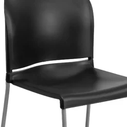 Emma And Oliver Home And Office Guest Chair Black Full Back Contoured Sled Base Stack Chair -Furniture Specialty Store GUEST 25acf100 d0ad 4f49 bc06 9b909ff4a0ef