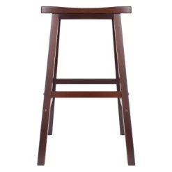 5pc Parkland Set Counter Height Dining Set With Saddle Seat Bar Stools Wood/Walnut - Winsome -Furniture Specialty Store GUEST 25d2b473 d94b 4a3f a72f 22d9682438f3