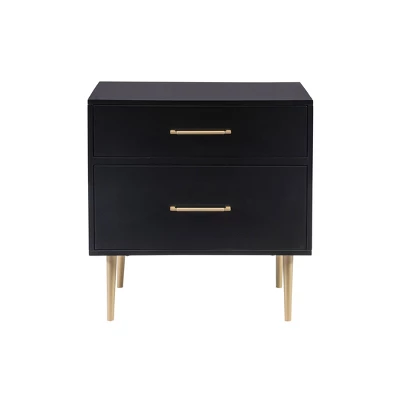 Gloria 2 Drawer Nightstand - Linon 4 Gloria 2 Drawer Nightstand - Linon - Image 2