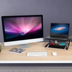 Mount-It! 2 Tier Desk Organizer Riser | Computer Monitor Stand With Keyboard Storage Shelf For Desktops, Laptops, Printers, Home Office Space Saver -Furniture Specialty Store GUEST 278c3ce8 f5de 4e59 a6bb 0646171d0a8f