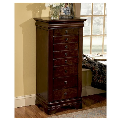 Josette Jewelry Armoire Cherry - Powell Company 4 Josette Jewelry Armoire Cherry - Powell Company - Image 2