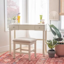 Jackson Vanity Set Cream - Linon -Furniture Specialty Store GUEST 27e4915d c2c0 420d b1d5 c814c72500ad