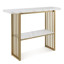 Costway 48'' 2-tier Console Table Modern Entryway Table For Living Room Hallway 15 Costway 48'' 2-tier Console Table Modern Entryway Table For Living Room Hallway -Furniture Specialty Store GUEST 286b8066 86e0 4213 b117 270e1184cc67