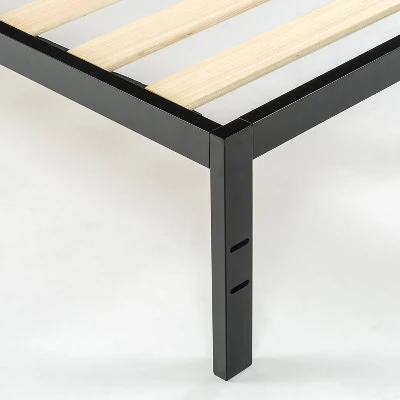 14" Narrow Twin Mia Platform Bed Frame Black - Zinus 3 14" Narrow Twin Mia Platform Bed Frame Black - Zinus