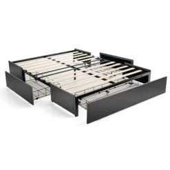 Costway Platform Bed Frame With 3 Storage Drawers Mattress Foundation Grey -Furniture Specialty Store GUEST 290e33e0 6029 41fd 9620 82492e9b6f2f
