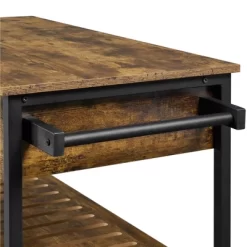 Yaheetech 3-Tier Rolling Kitchen Island Utility Kitchen Cart With Storage Drawer & Shelves -Furniture Specialty Store GUEST 2977576e 41c4 45b4 bbca 239a58063b68