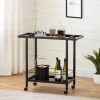 City Life Metal Bar Cart On Wheels Black - South Shore -Furniture Specialty Store GUEST 29808e51 3dd1 49ce afb0 a98ae06c7ab6