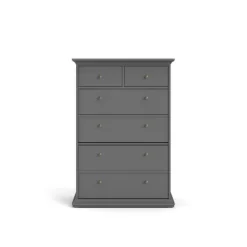 Sonoma 6 Drawer Chest In Black Lead - Tvilum
