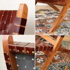 Balka Woven Leather Lounge Chair - South Shore -Furniture Specialty Store GUEST 29c923de 0436 4717 a17b d9d93606ffba