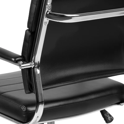 Emma And Oliver Mid-Back LeatherSoft Contemporary Panel Executive Swivel Office Chair 9 Emma And Oliver Mid-Back LeatherSoft Contemporary Panel Executive Swivel Office Chair - Image 7