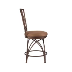 24.5" Dana Big & Tall Metal Crossed Legs Counter Height Barstool Bronze - Powell Company -Furniture Specialty Store GUEST 2a6e483a e43b 4b74 82a1 16e326fdda9f