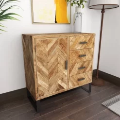 Contemporary Zigzag Pattern Mango Wood Cabinet Brown - Olivia & May 24 Contemporary Zigzag Pattern Mango Wood Cabinet Brown - Olivia & May -Furniture Specialty Store GUEST 2a7946eb e9c5 4312 bbfa 800fd98df5a1